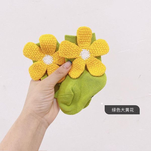 

baby socks candy color cotton born flowers daisy girls children, Pink;yellow