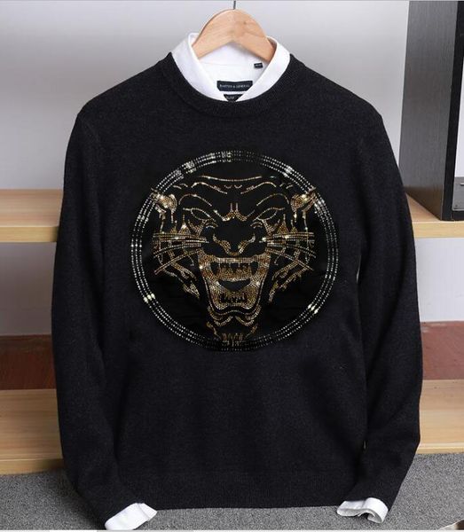 

brand sweater 2022 men clothing autumn winter jumper sweaters pure color knitwear, White;black
