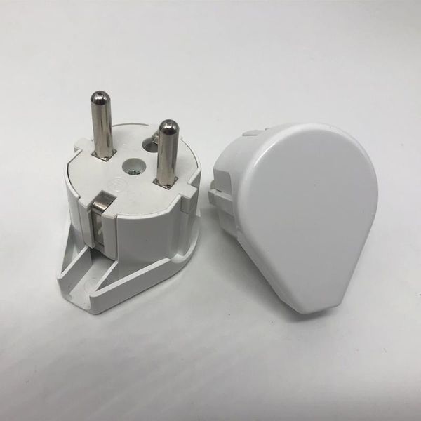 

smart power plugs 5pcs european plug elbow 2 pins elcectrical ac 250v 16a eu cord cable online removable