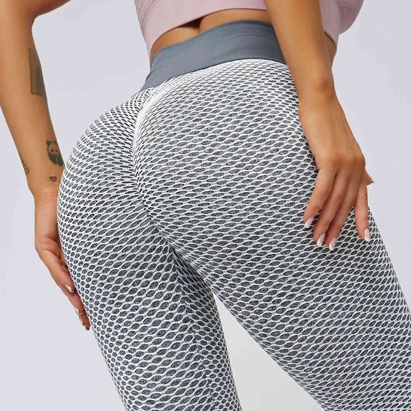 

legging sofu high tail patchwork workout women lay down push up slender sports clothes leggings fitness potlood broek, Black