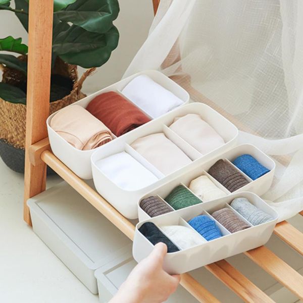 

storage drawers 3 grids underwear organizer scarf tie sock divider closet boxes practical household accessories