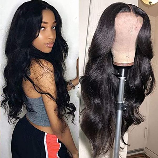 68 см 27,5 дюймов длинный вьющийся волнистый синтетический парик моделирования человеческих волос парики волос для черно-белых женщин 103D