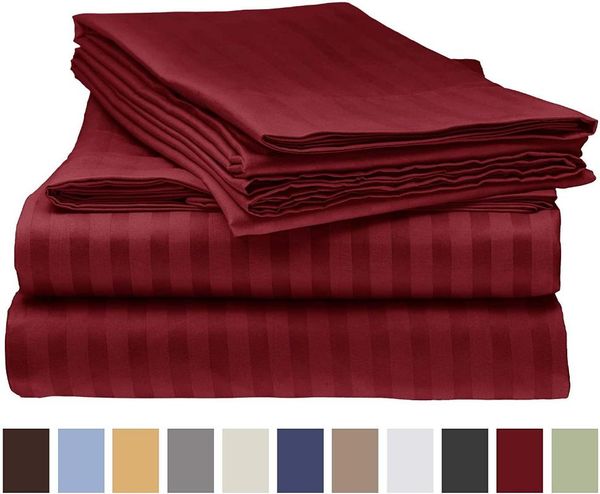 

bedding sets 25bed sheet set 1800 luxury soft microfiber hypoallergenic deep pocket 4-piece - wrinkle, stain, fade resistant