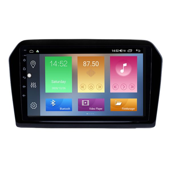 Auto-DVD-Radio, GPS-Navigationssystem-Player für Volkswagen Santana 2012–2015 mit Bluetooth, WLAN, unterstützt Rückfahrkamera, Android 10, 9 Zoll