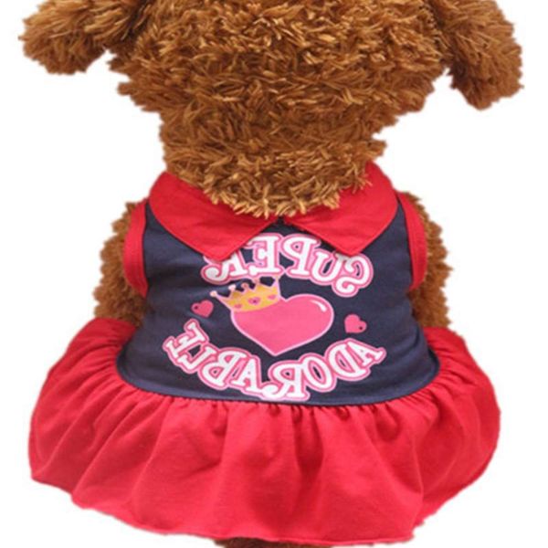 

pet clothing summer teddy dog cute cotton skirt series