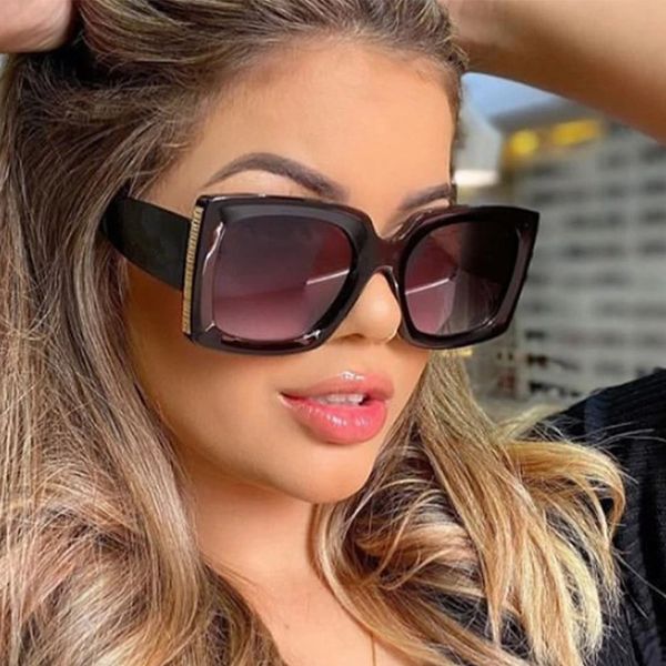 

new black square sunglasses women large frame mode retro mirror sunglasses female brand vintage dame lunette de soleil femme glasses wholesa, White;black