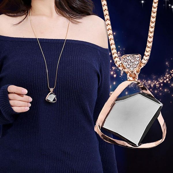 

pendant necklaces long & pendants for women maxi collier femme geometric chain fashion necklace statement colar accessories jewelry 2021, Silver