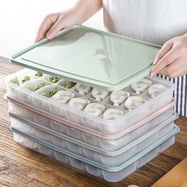

storage bottles & jars food refrigerator dumplings tray fresh keeping organizer box kitchen tableware