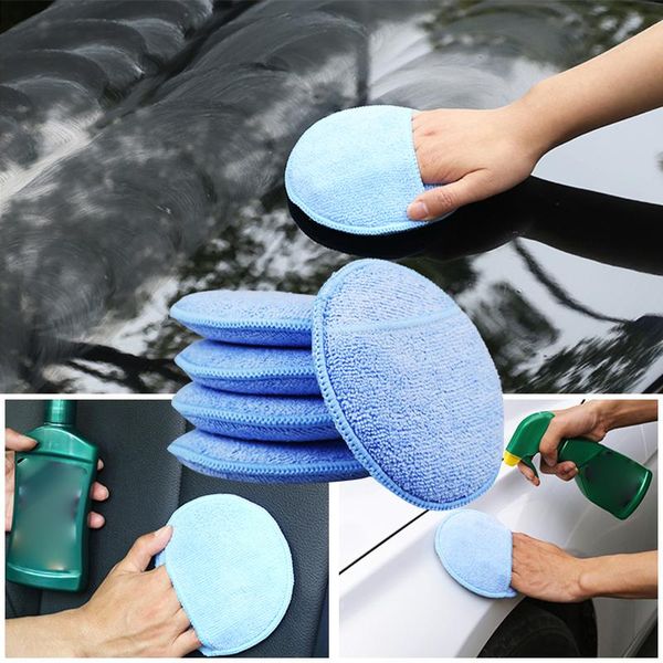

ultra-soft microfiber wax applicator pads with finger pocket cars sponge car
