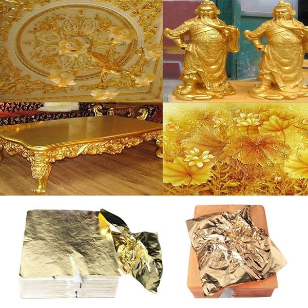 

other arts and crafts 14x14cm gold foil sheets art craft design paper gilding imitation sliver copper papers leaf leaves