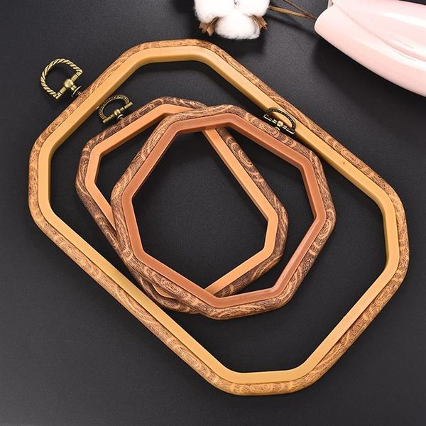 

sewing embroidery ring hoop tool plastic retro color cross stitch frame octagon craft notions & tools, Black