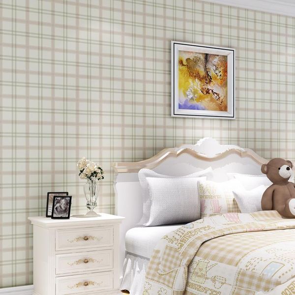 

wallpapers wellyu scottish tartan beige vintage wallpaper american country living room bedroom background restaurant