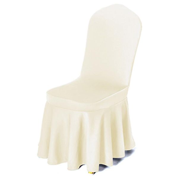 

chair covers 16 colors skirted spandex cover universal ruffled for wedding party decoration