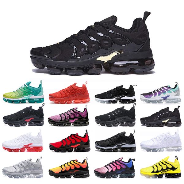 

tn plus running shoes man woman triple white sunset lemon lime red black red tooth aurora green blue fury cool grey hyper violet bumblebee s