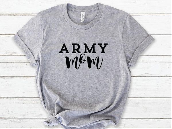 

army mom womens t shirts print women tshirt cotton casual funny shirt for lady yong girl tee hipster drop, White
