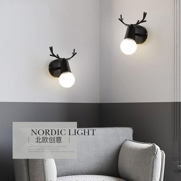 

wall lamp loft light gooseneck crystal luminaria wood bedside bedroom aisle lampara pared