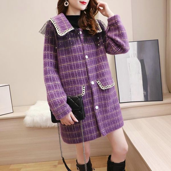 

women's wool & blends 2021 lnp winter coat women elegant woman womens coats and jackets, Black