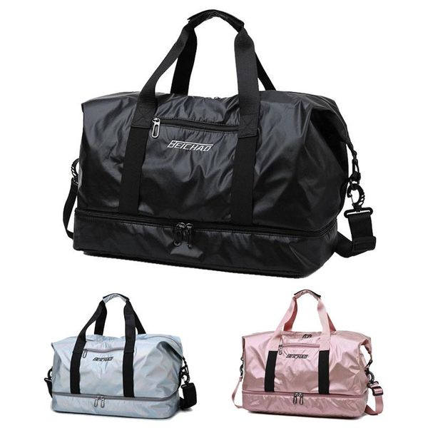

outdoor bags sports gym swimming fitness training travel yoga bag dry wet seperation handbag gymnasium men women luggage