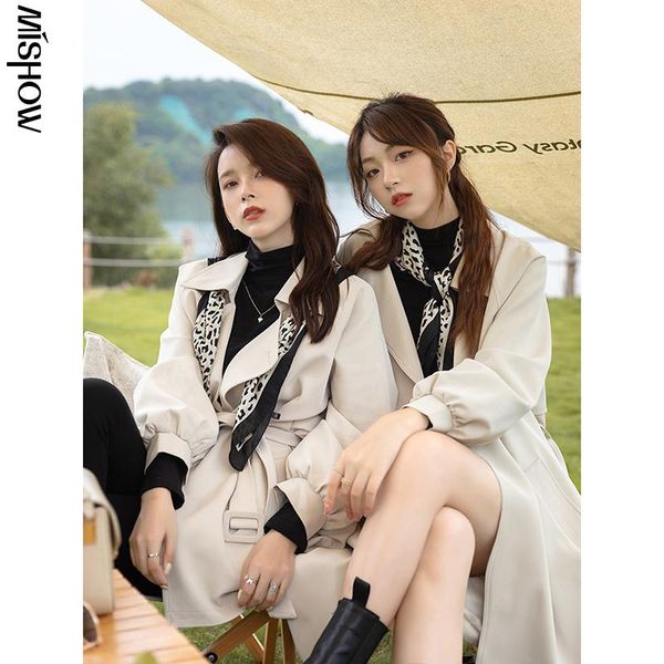 

women's trench coats cmaz 2021 for women mxa34w0051, Tan;black