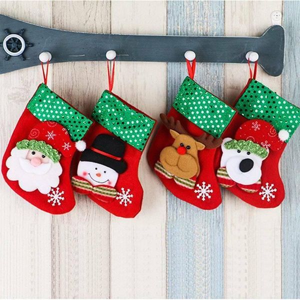 

christmas decorations elk stocking merry tree bag sack sock present gift decor