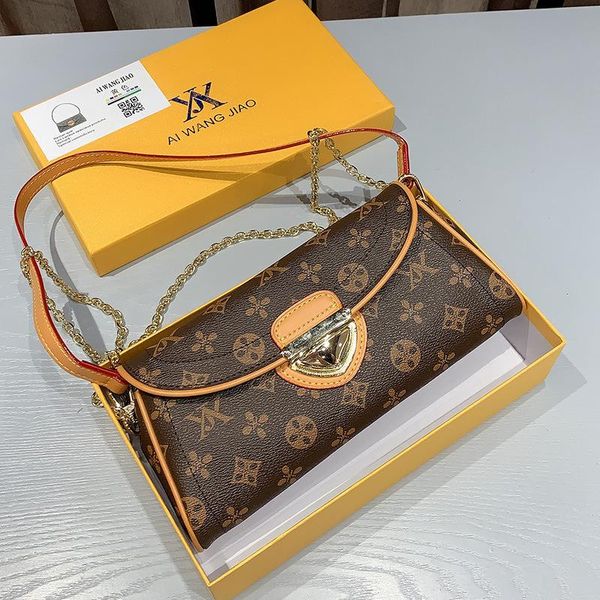 

evening bags real cowhide leather small flap bag for women 2021 fashion shoulder ladies faashionable purses and handbags designer cc
