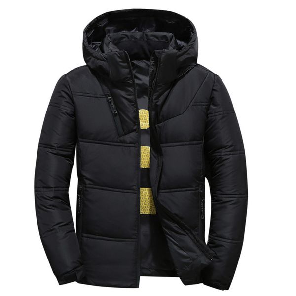 

2021 new fashion leisure down multicolor trend hooded men's et, Black