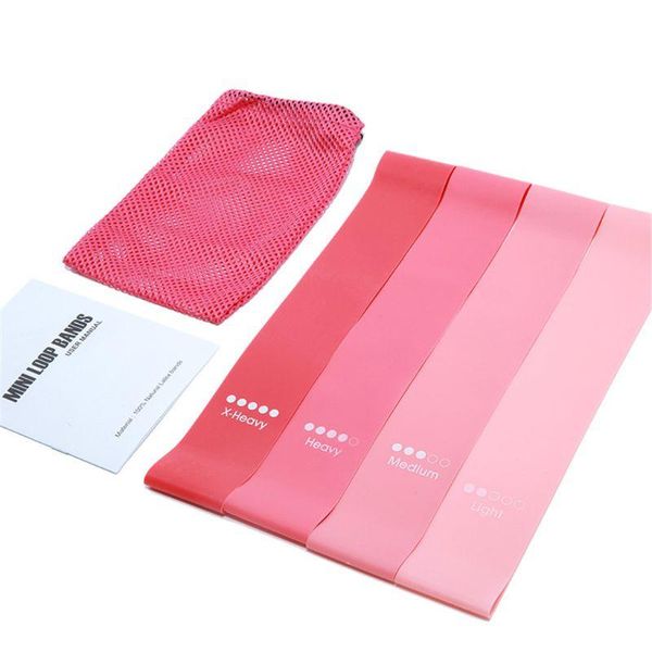 

4pcs/set mini loop band fitness elastic resistance for yoga workout 87hf bands