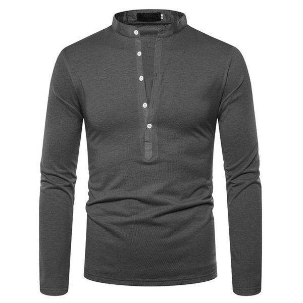 

men's casual shirts comfortable button v neck solid color slim long sleeve blouse autumn camisas de hombre men clothing, White;black