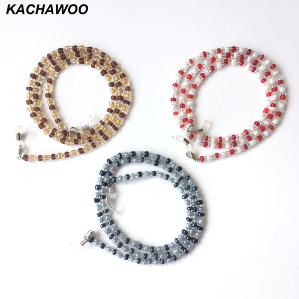 

sunglasses cases & bags kachawoo beaded glasses chain women brown red fashion eyeglasses cord holder ladies decoration gift items