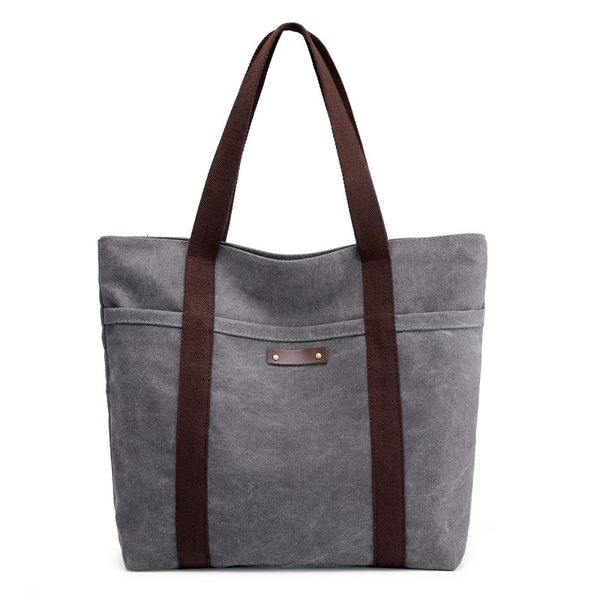 

bag luxurys casual sone shoulder women's new fashion korean canvas large capacity versatile solid color hand