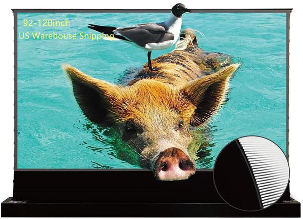 

vividstorm s pro electric motorized tension floor screen ultra short throw for ust alr laser projector 92 100 110 120 inch us warehouse stoc