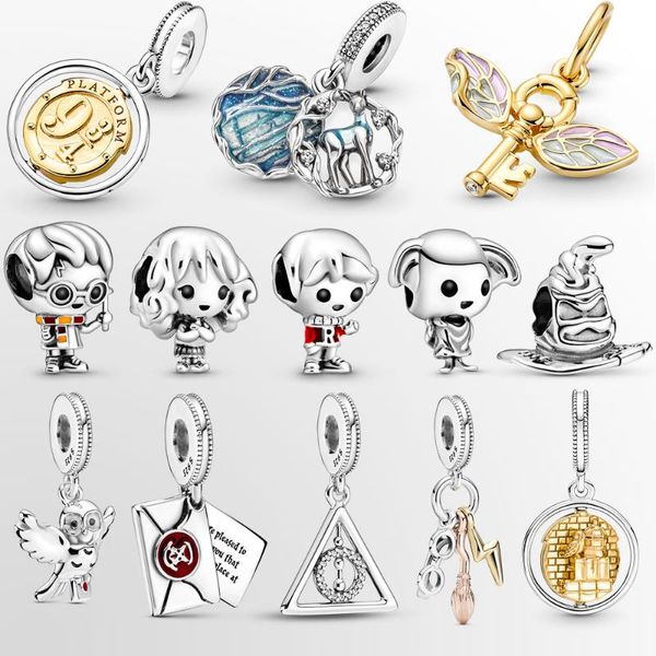 

other real 925 sterling silver accessories for jewelry magic series hp charm beads fit original diameter 3mm bracelet