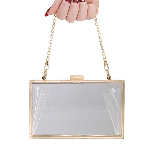 

2021 transparent acrylic hand bag for dinner