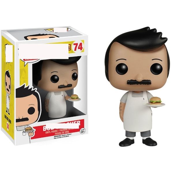 

funko pop happy hamburger bob belcher bob's doll decoration model burgers 74#