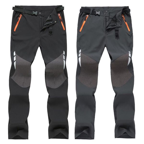 

men's pants men fashion zipper patchwork joggers militaryrousers casual waterproof hiking climbing clothing, Black