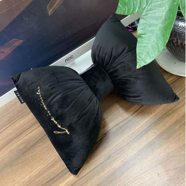 

pillow case pretty solid bow with filling / car neck pillows home decor knot rosette decorative cushion within inner 1piece