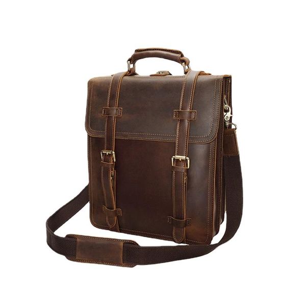 

backpack high-end genuine leather business people solid color soft material men's exquisite classic design