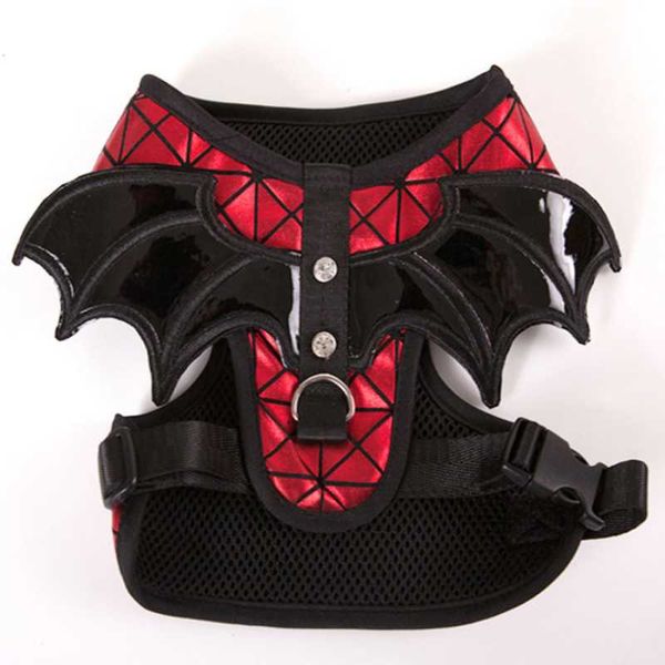

dog collars & leashes adjustable soft breathable leash set bat wings chest back halloween pet cosplay costume prop party cat harnesses vest