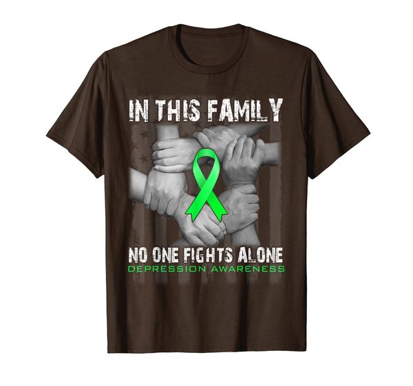 

in this family no one fights alone DEPRESSION Awareness T-Shirt, Mainly pictures