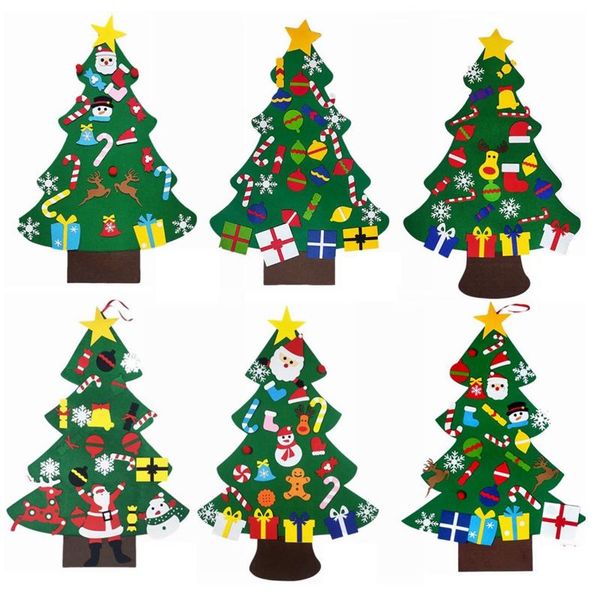 

christmas decorations felt tree three-dimensional cartoon pendant children diy