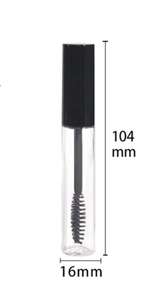 

storage bottles & jars 10pcs/lot 10ml round transparent mascara tube eyelash growth liquid bottle sub-bottle sample