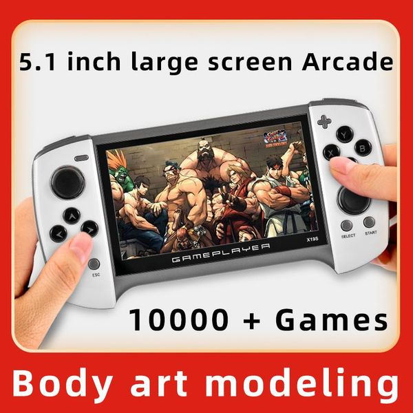 

5.1inch 8gb double rocker handheld player portable retro support mp4 tf for kid gift players game