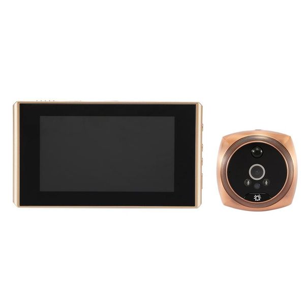 

video eye camera motion detection 4.3 inch monitor doorbell door viewer night vision support doorbells