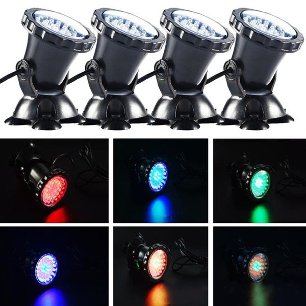 

aquariums lighting 4pcs underwater light spotlight waterproof ip68 submersible lights for pond tanks aquarium landscape