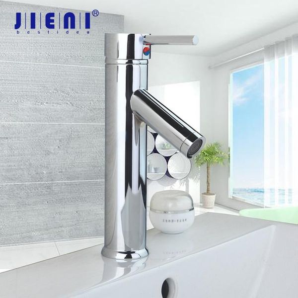 

bathroom sink faucets jieni stainless steel deck mount basin chrome brass single handle vessel vanity stream spout mixer tap faucet