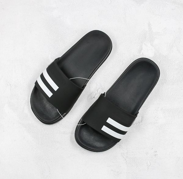 

summer runner men women stripe slippers sea beach outdoor shoes, Black