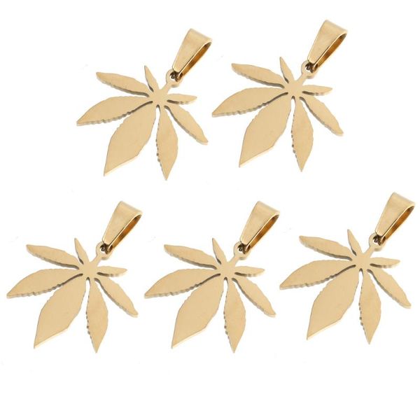 

charms 5 pcs stainless steel necklace pendant shape hanging, Bronze;silver