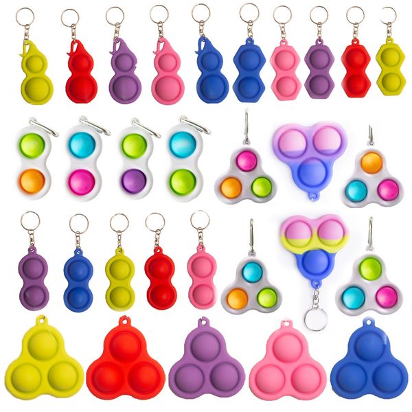 

fidget toy simple dimple small pop it figet toys silica gel stress relief for kids adults early educational
