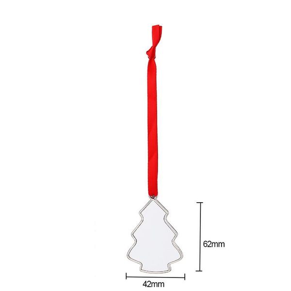 

factory outlet christmas decoration 5 shapes diy blank sublimation tree pendants xmas decorations alloy h qy2o