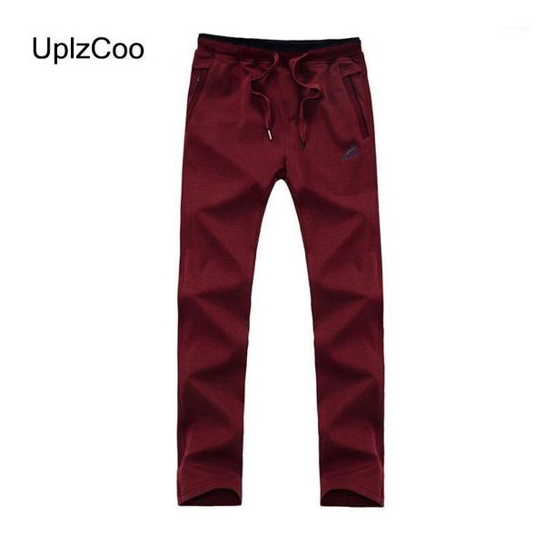 

men's pants uplzcoo mens joggers spring autumn casual embroidery cotton loose fashion sweatpant trousers large size 8xl fm249, Black